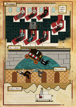 Illustration for article titled Famous science fiction movies, depicted as 16th century Ottoman paintings